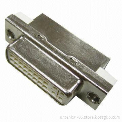 DVI Female 24 + 5 Pins Right Angle Connector, 40V AC RMS Rating Voltage